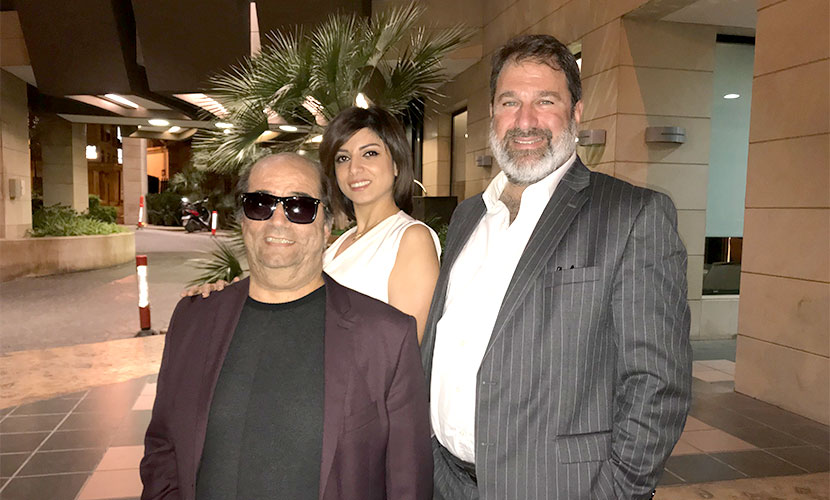 With Abraham Abdallah, director of EME Consult, and Nadia Ballan, the projects coordinator